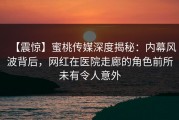 【震惊】蜜桃传媒深度揭秘：内幕风波背后，网红在医院走廊的角色前所未有令人意外